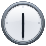Clock Face Twelve-thirty on WhatsApp