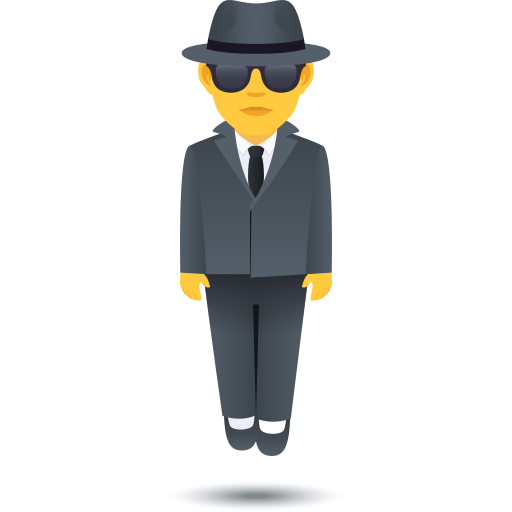 Person In Suit Levitating on JoyPixels