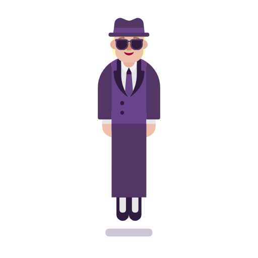 Person In Suit Levitating: Medium-Light Skin Tone on Microsoft Fluent