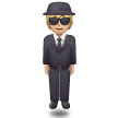 Person In Suit Levitating: Medium-Light Skin Tone on Samsung