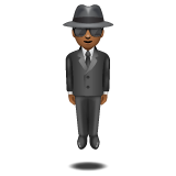 Person In Suit Levitating: Medium-Dark Skin Tone on WhatsApp