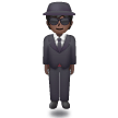 Person In Suit Levitating: Dark Skin Tone on Samsung