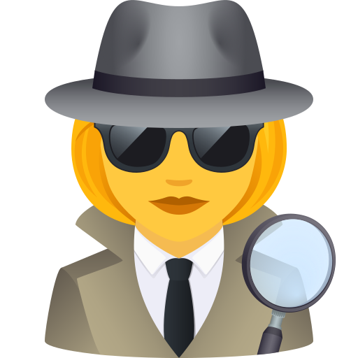 Woman Detective on JoyPixels