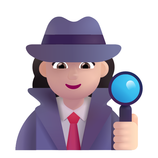 Woman Detective: Light Skin Tone on Microsoft 3D