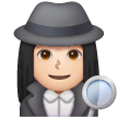 Woman Detective: Light Skin Tone on Samsung