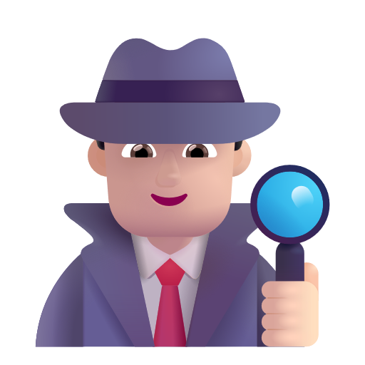 Man Detective: Light Skin Tone on Microsoft 3D