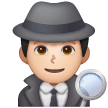 Man Detective: Light Skin Tone on Samsung