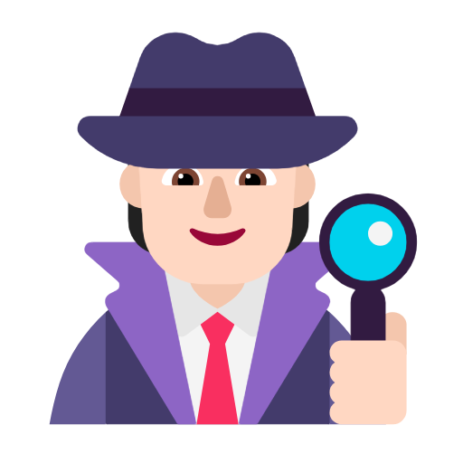Detective: Light Skin Tone on Microsoft Fluent