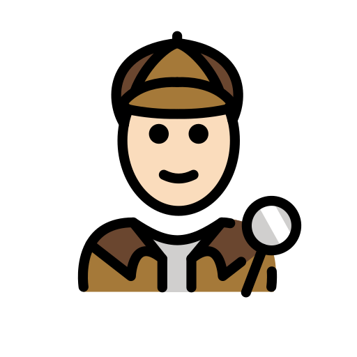 Detective: Light Skin Tone on OpenMoji