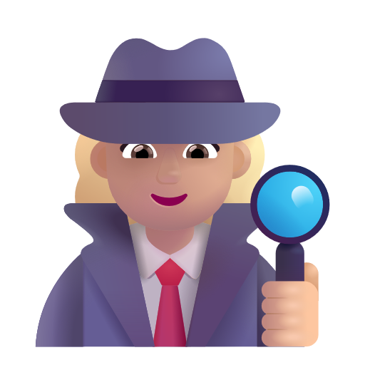 Woman Detective: Medium-Light Skin Tone on Microsoft 3D