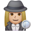Woman Detective: Medium-Light Skin Tone on Samsung