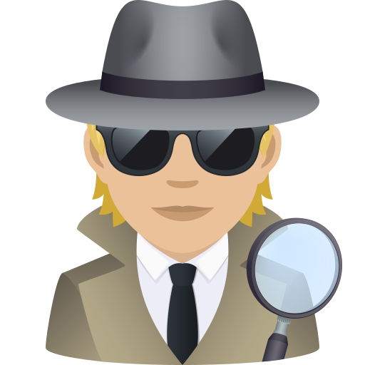 Detective: Medium-Light Skin Tone on JoyPixels