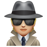 Detective: Medium-Light Skin Tone on WhatsApp