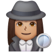 Woman Detective: Medium Skin Tone on Samsung