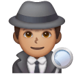 Man Detective: Medium Skin Tone on Samsung