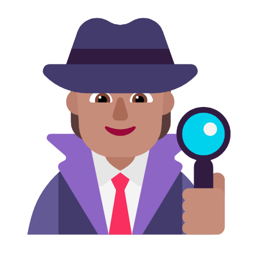 Detective: Medium Skin Tone on Microsoft Fluent