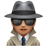Detective: Medium Skin Tone on WhatsApp