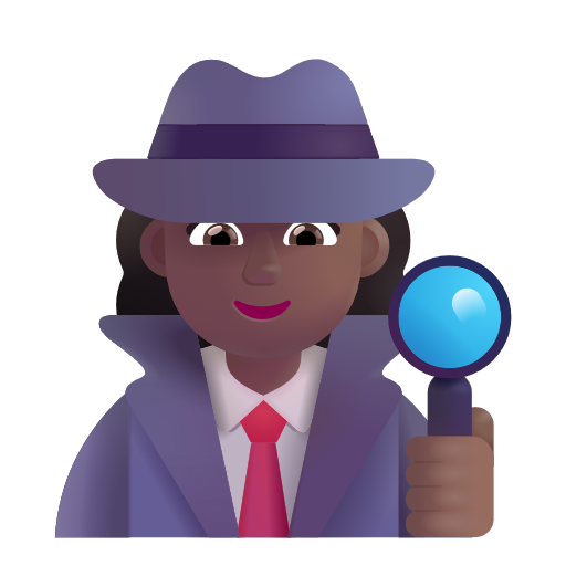 Woman Detective: Medium-Dark Skin Tone on Microsoft 3D