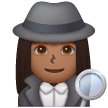 Woman Detective: Medium-Dark Skin Tone on Samsung
