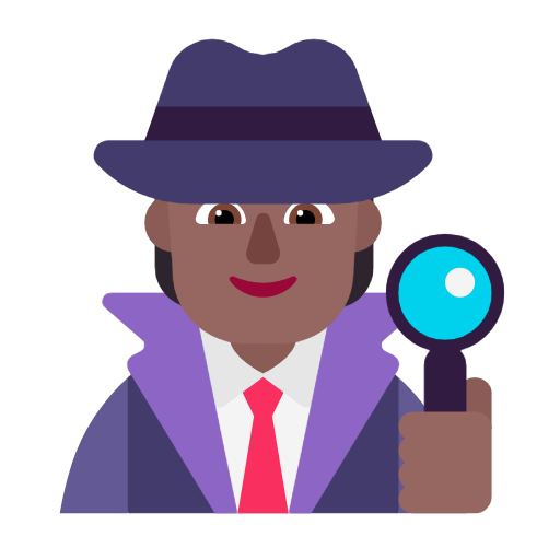 Detective: Medium-Dark Skin Tone on Microsoft Fluent