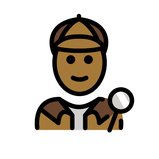 Detective: Medium-Dark Skin Tone on OpenMoji