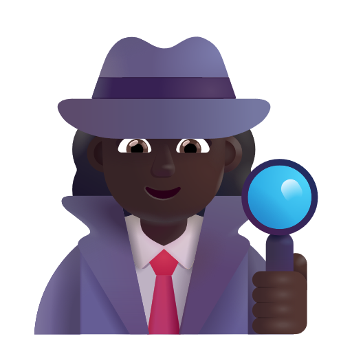 Woman Detective: Dark Skin Tone on Microsoft 3D