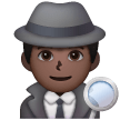 Man Detective: Dark Skin Tone on Samsung