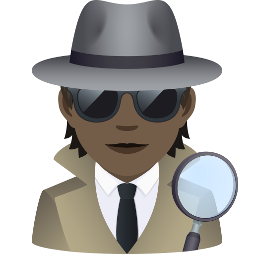 Detective: Dark Skin Tone on JoyPixels