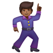 Man Dancing: Medium-Dark Skin Tone on Samsung