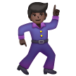 Man Dancing: Dark Skin Tone on Samsung