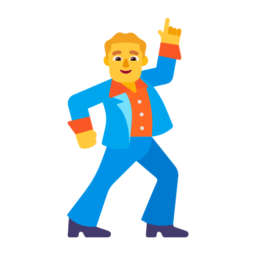 Man Dancing on Microsoft Fluent