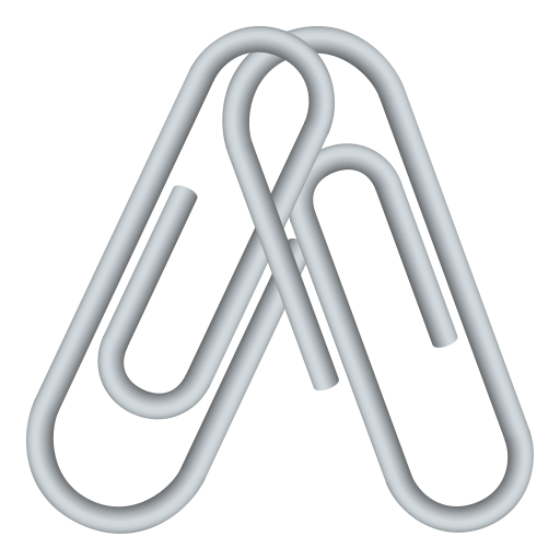 Linked Paperclips on JoyPixels