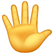 Hand With Fingers Splayed on Samsung