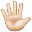 Hand With Fingers Splayed: Light Skin Tone on Samsung