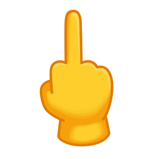 Reversed Hand With Middle Finger Extended on Telegram