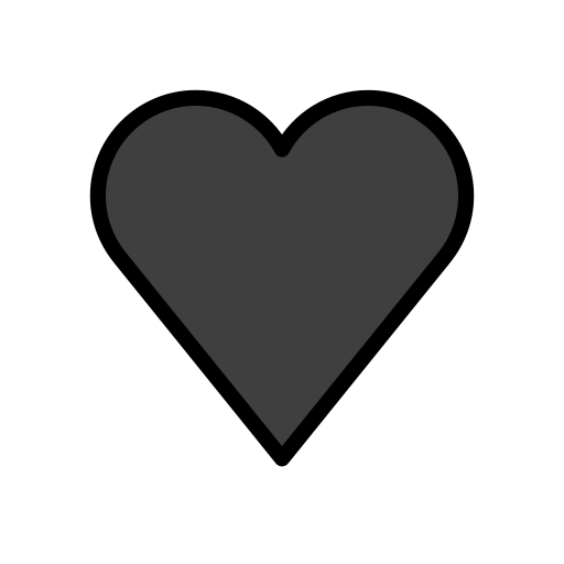 Black Heart on OpenMoji