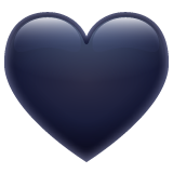 Black Heart on WhatsApp