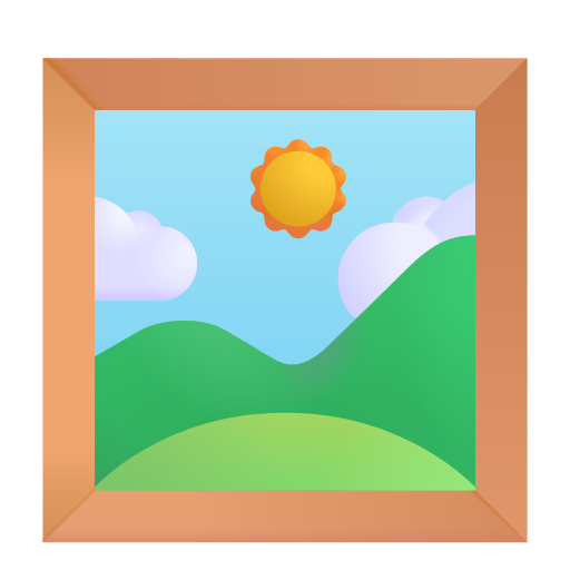 Framed Picture on Microsoft 3D