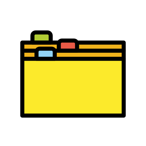 Card Index Dividers on OpenMoji