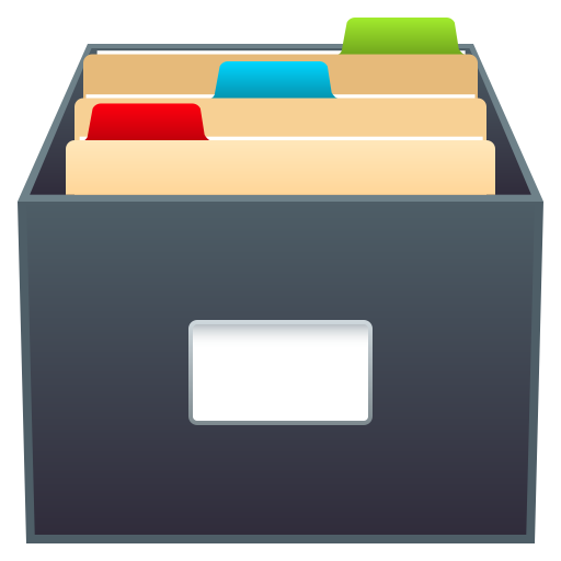 Card File Box on JoyPixels