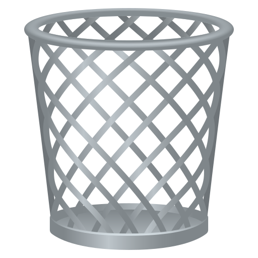 Wastebasket on JoyPixels