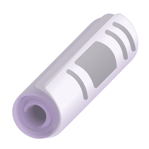 Rolled-up Newspaper on Microsoft 3D