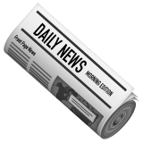 Rolled-up Newspaper on WhatsApp
