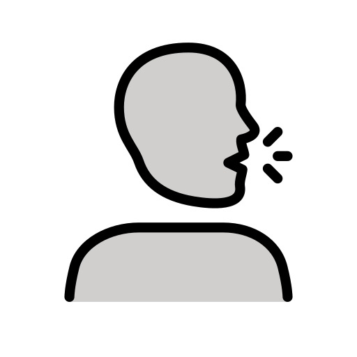 Speaking Head on OpenMoji