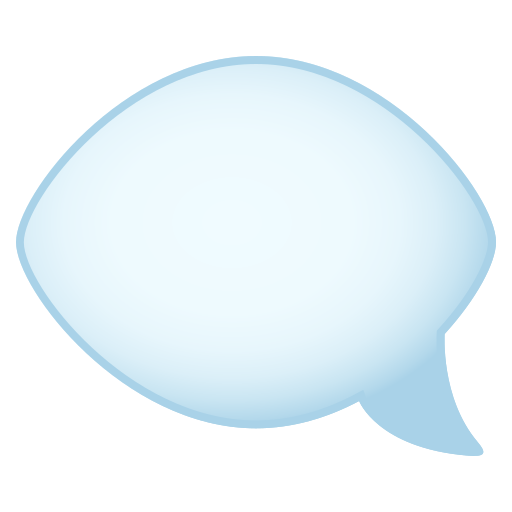 Left Speech Bubble on JoyPixels