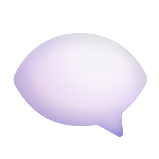 Left Speech Bubble on Microsoft 3D