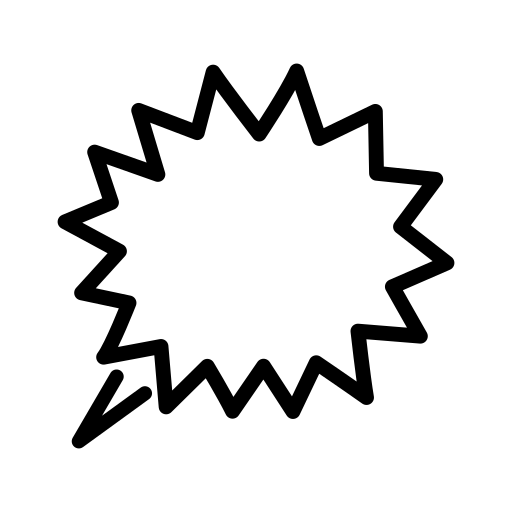 Right Anger Bubble on OpenMoji