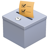 Ballot Box With Ballot on WhatsApp