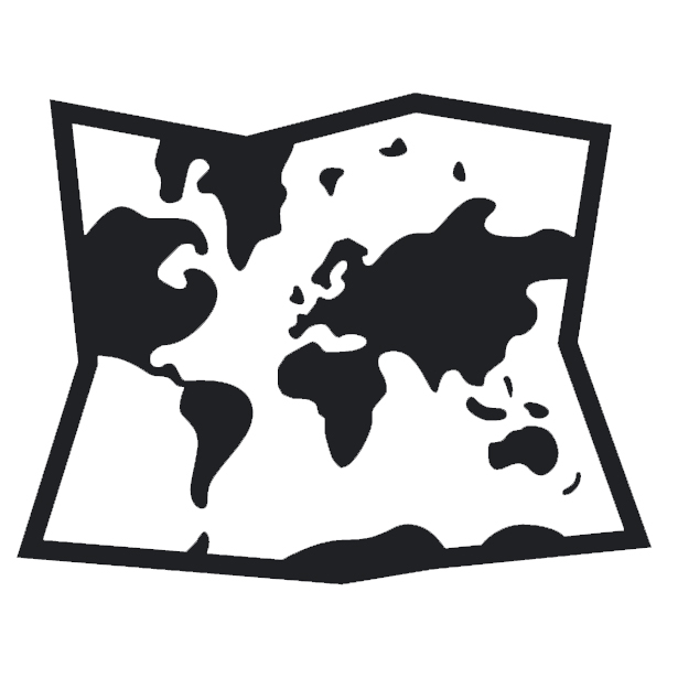 World Map on Noto Emoji