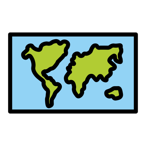 World Map on OpenMoji